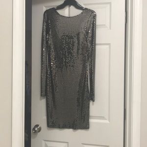 Dark Grey Sequin dress